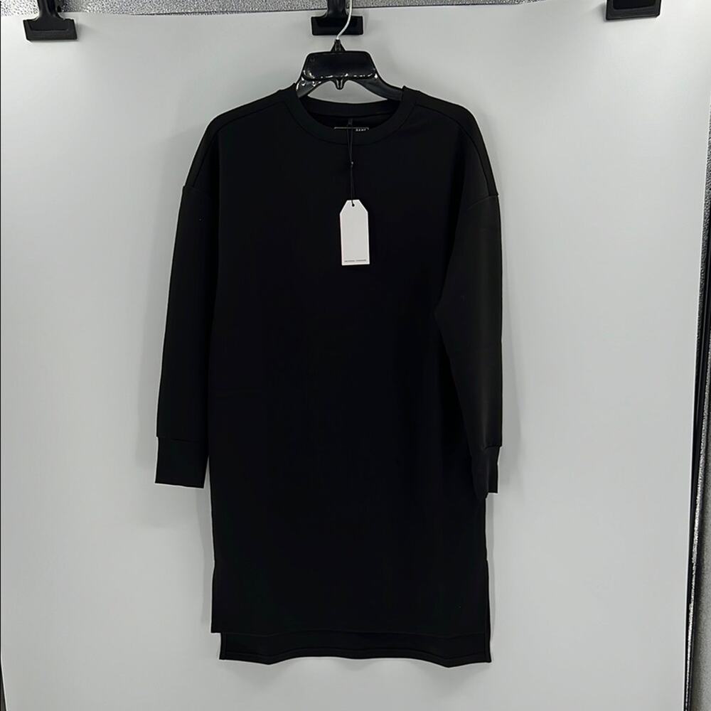 Universal Standard Women's Ceres-Side Vent Sweatshirt Dress - Black - 4XS - NWT